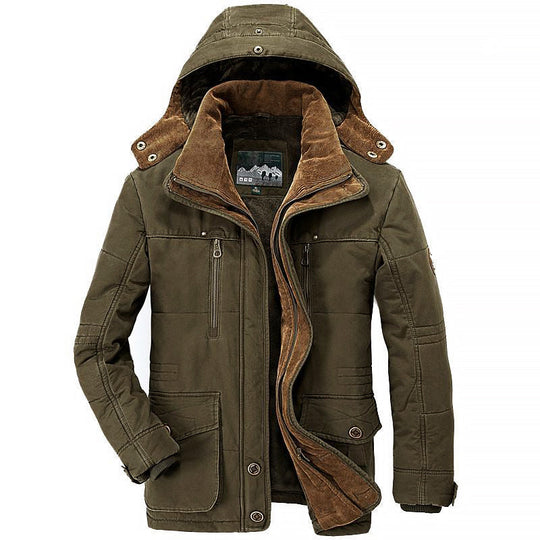 EB | Winter Kapuzenfleece Gefütterte Gepolsterte Jacke