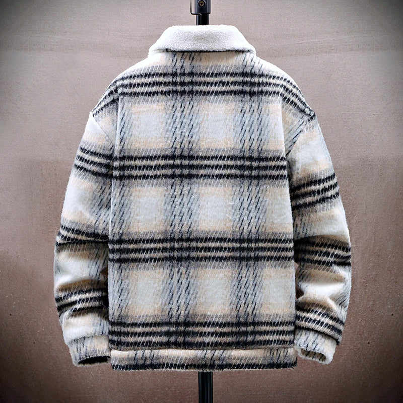 EB | Winter Plaid Jacke mit Fleece-Innenfutter