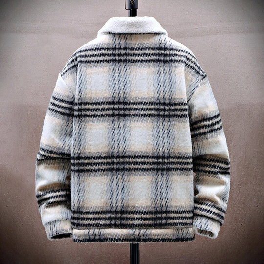 EB | Winter Plaid Jacke mit Fleece-Innenfutter