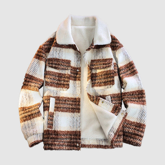 EB | Winter Plaid Jacke mit Fleece-Innenfutter