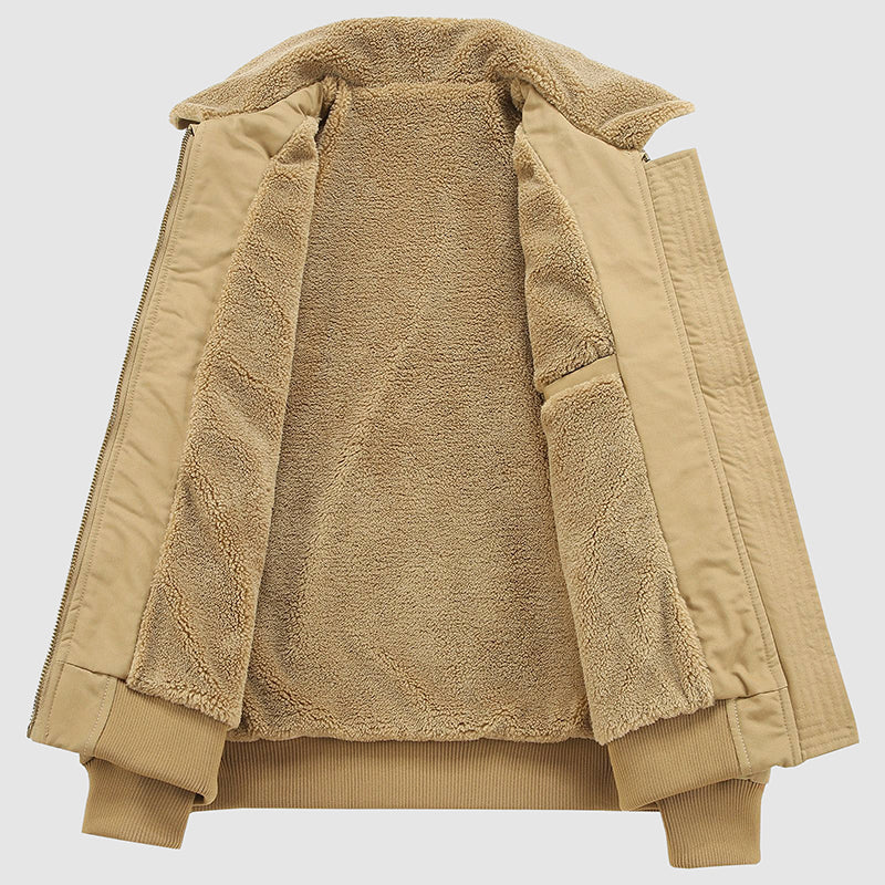 EB | Winter Dicke Baumwolljacke mit Fleece-Futter