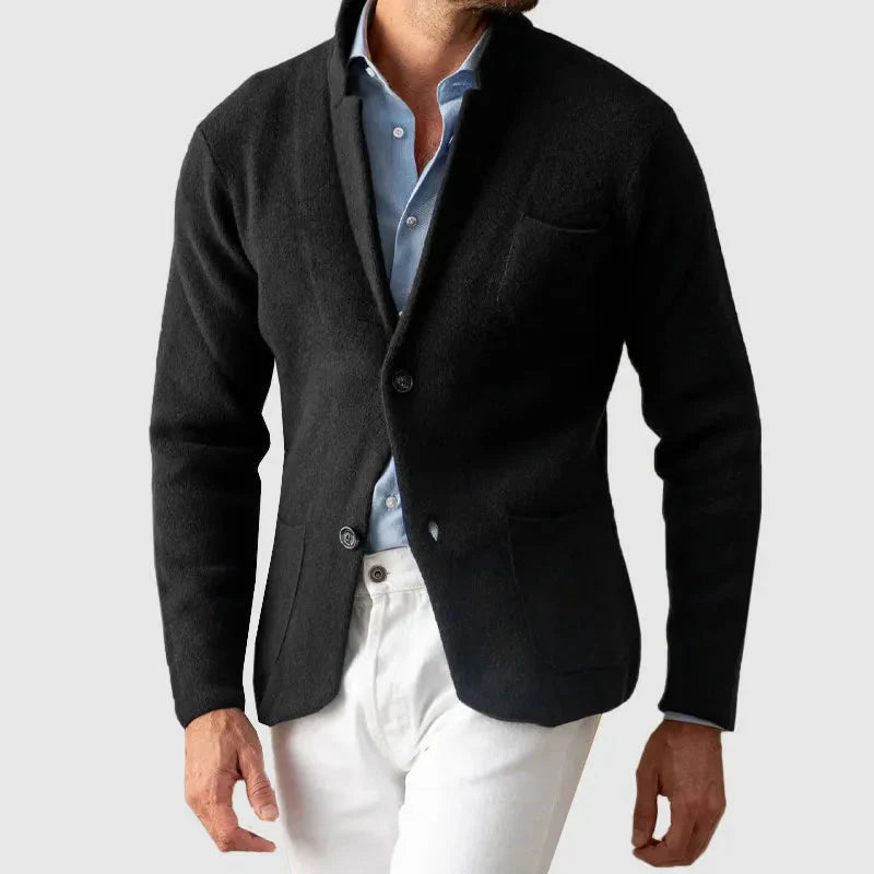 EB | Lässiger Knopfstrickblazer