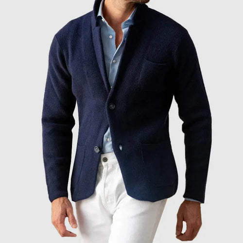EB | Lässiger Knopfstrickblazer