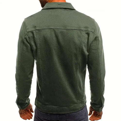 EB | Slim-Fit Knopfleiste Denim-Jacke