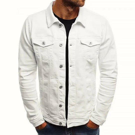 EB | Slim-Fit Knopfleiste Denim-Jacke