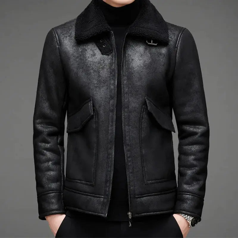 EB | Vintage Schaffell Pilotjacke
