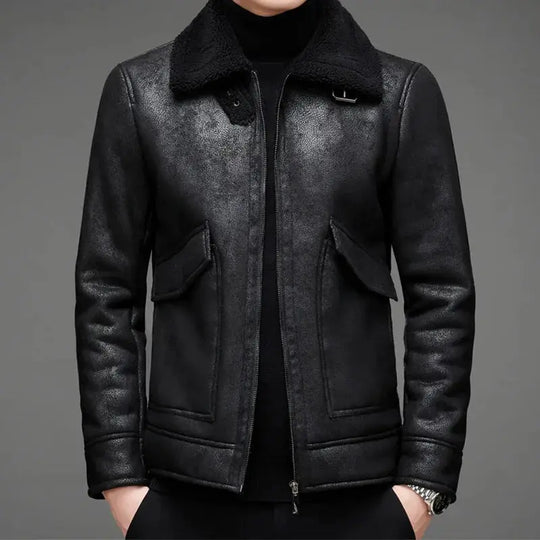 EB | Vintage Schaffell Pilotjacke