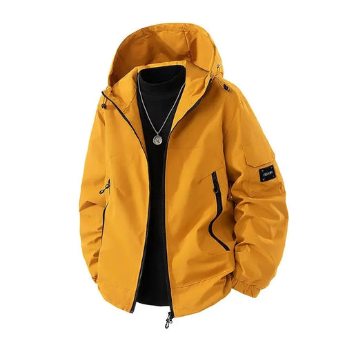 EB | Herren Kapuzen Oversized Pufferjacke für kalte Skitage