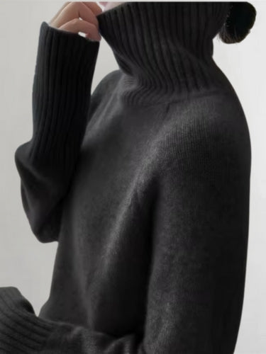 EB | Strickpullover Hoher Kragen Oversize Passform