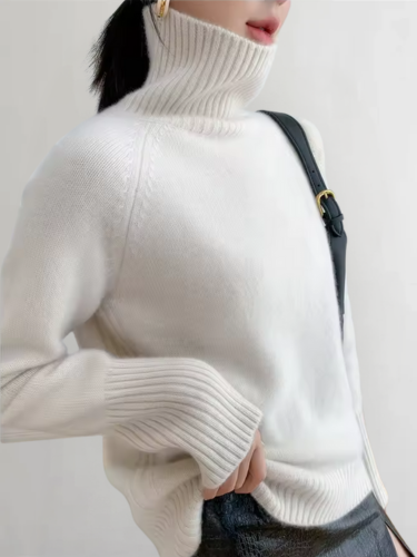 EB | Strickpullover Hoher Kragen Oversize Passform