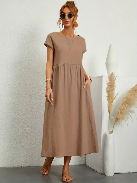 EB | Casual Elegant Baumwolle und Leinenkleid