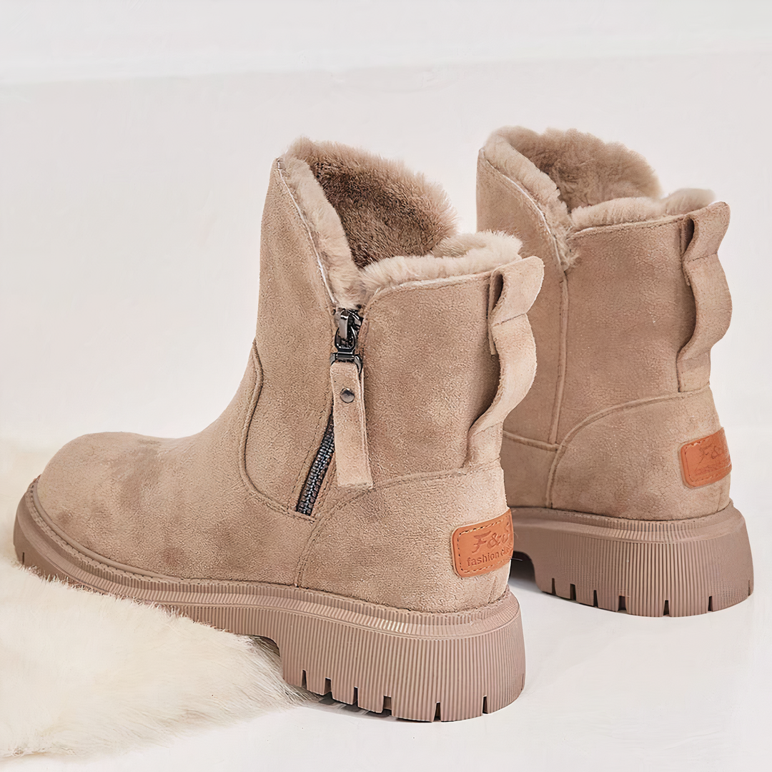 EB | Knöchelhohe Schneestiefel für Damen – Gemütliches & Stilvolles Winteressenziell