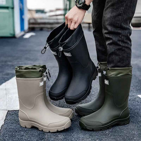EB | Wadenregenschuhe - Leichtgewichtiger, Wasserdichter Gummi-Design für Komfort