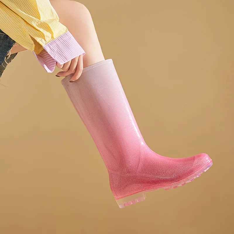 EB | Waden Regenstiefel - Wasserfestes Gradient Design für Frauen
