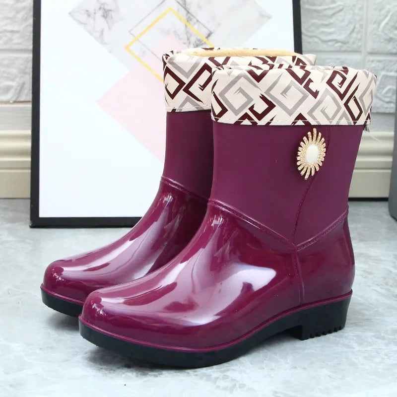 EB | Regenstiefel - Wasserdichtes Pvc mit Fleece-Futter für Komfort