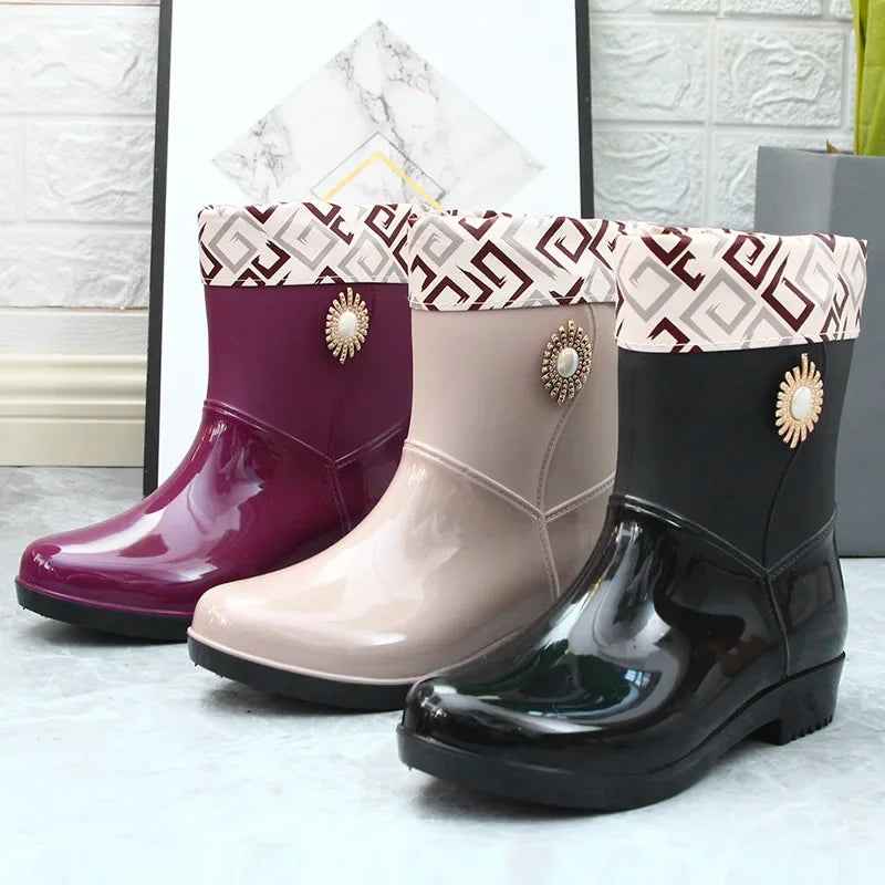 EB | Regenstiefel - Wasserdichtes Pvc mit Fleece-Futter für Komfort