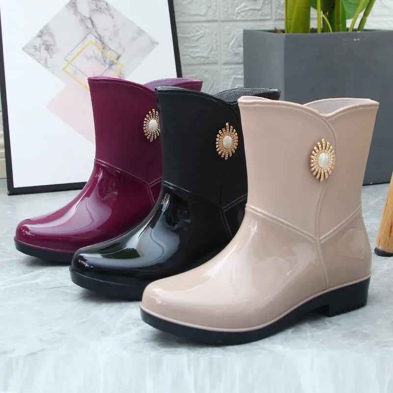 EB | Regenstiefel - Wasserdichtes Pvc mit Fleece-Futter für Komfort