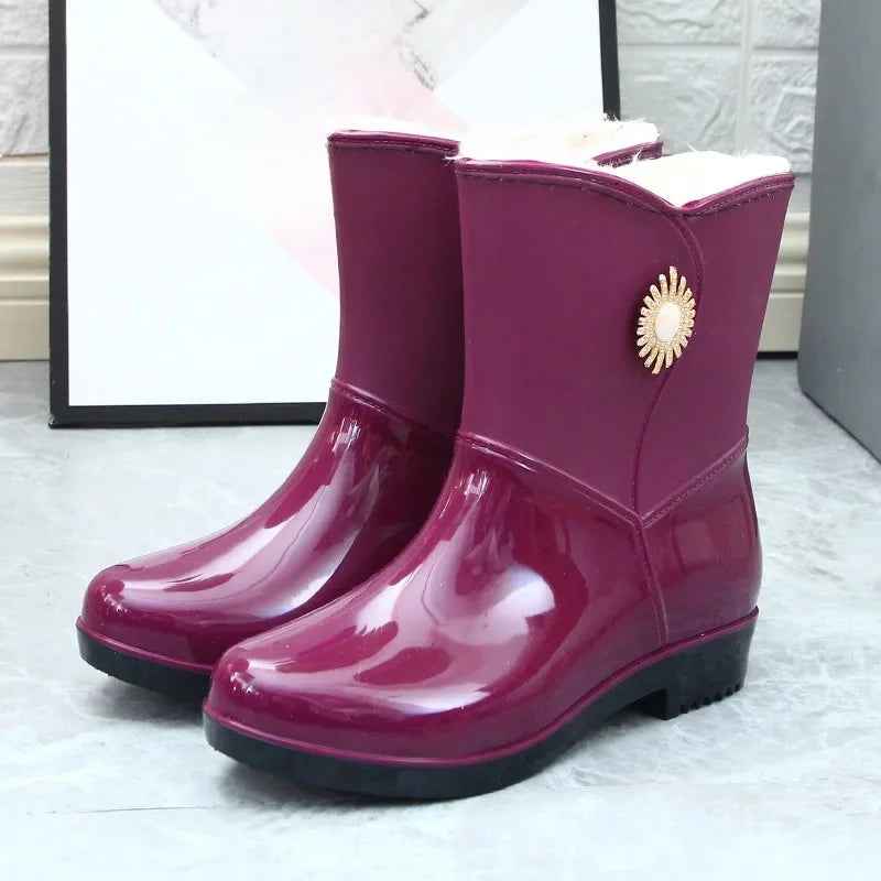EB | Regenstiefel - Wasserdichtes Pvc mit Fleece-Futter für Komfort