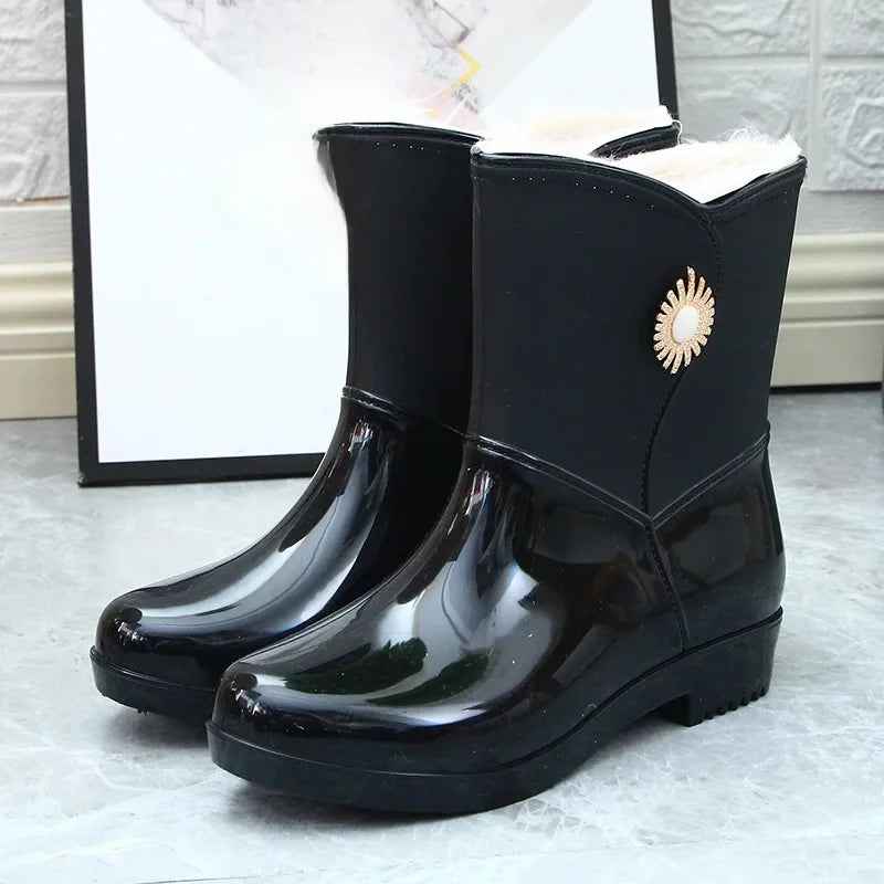 EB | Regenstiefel - Wasserdichtes Pvc mit Fleece-Futter für Komfort