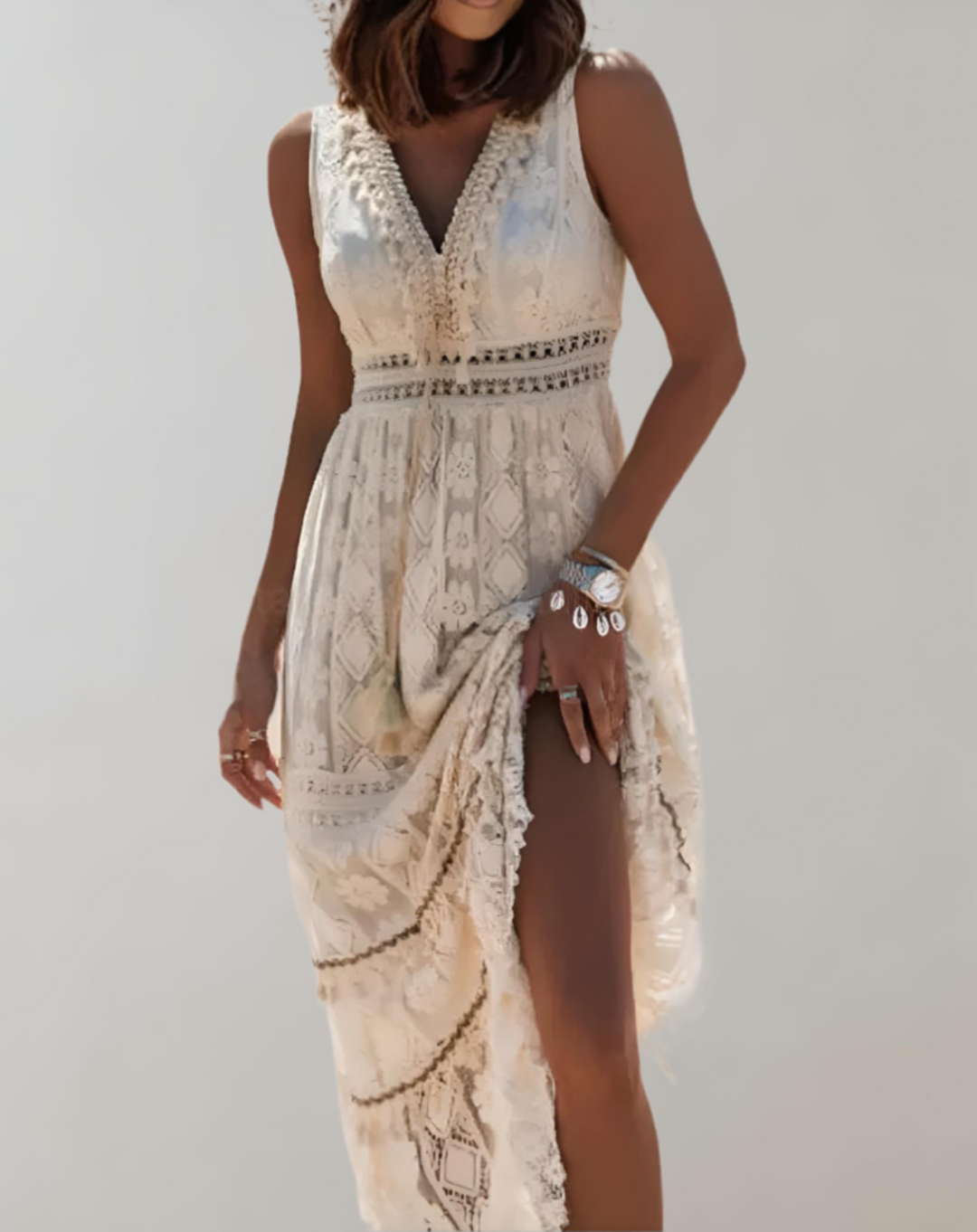EB | Elegantes Damen Sommerkleid Im Boho Stil