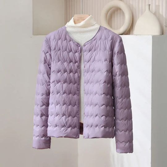 EB | Kragenloser Stepp-Daunenjacke
