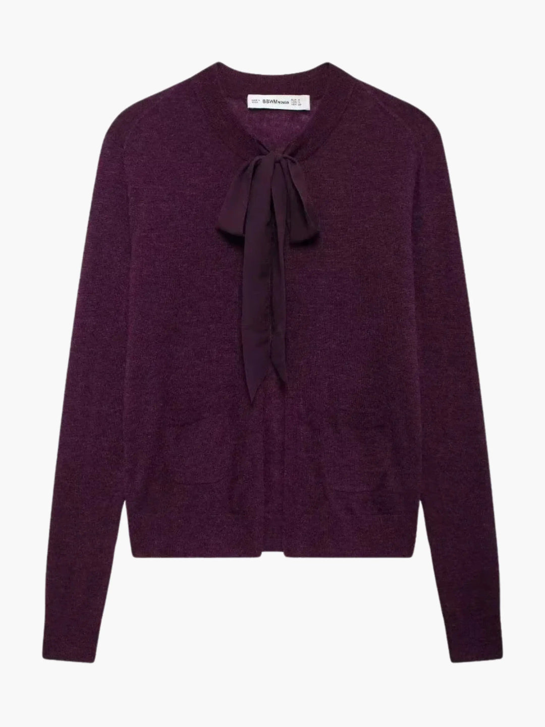 EB | Damen Weicher Strickcardigan mit Bindegürtel und Praktischen Taschen