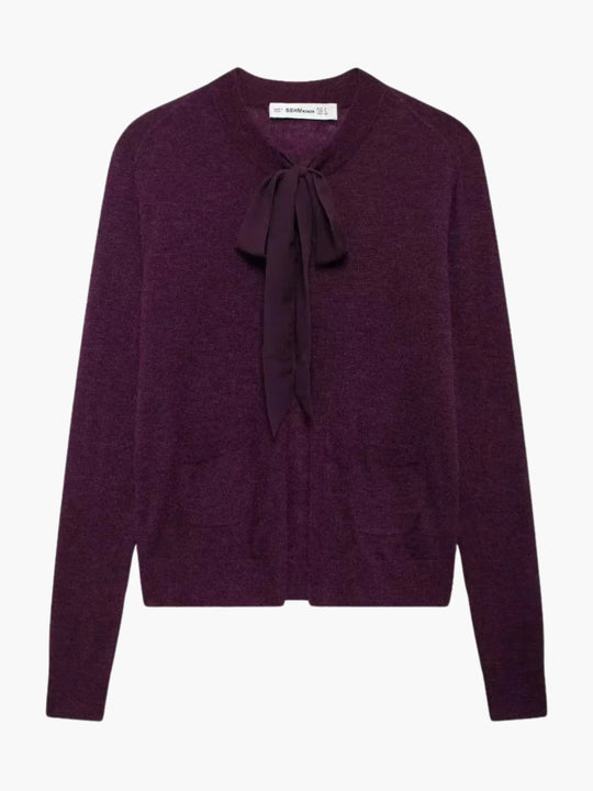 EB | Damen Weicher Strickcardigan mit Bindegürtel und Praktischen Taschen