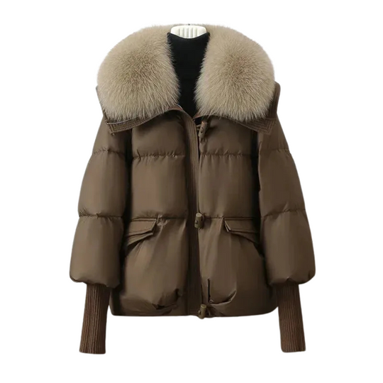 EB | Kunstfellkragen Puffer