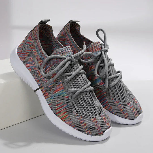 Farbenfrohe MusterSneakers Für Damen EB