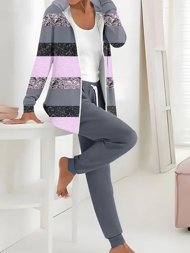 EB | Hosenanzug aus Polyester-Strickstoff mit Allover-Print
