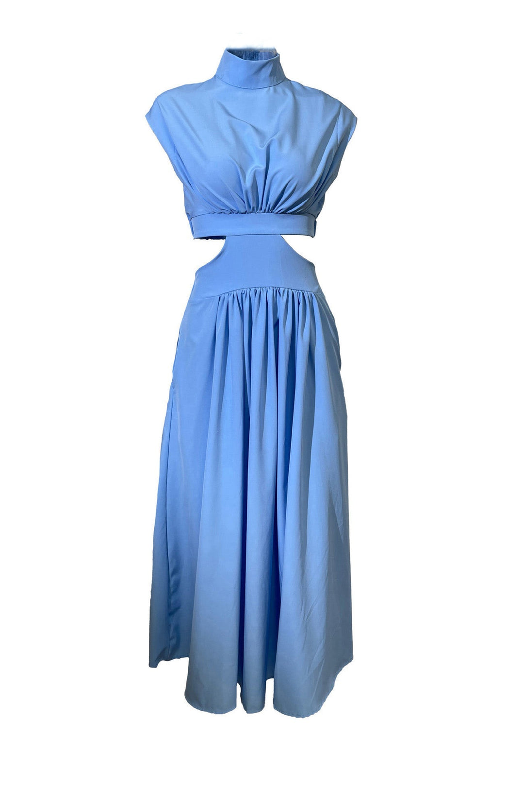 EB | Mock Neck Cutout Midi Kleid