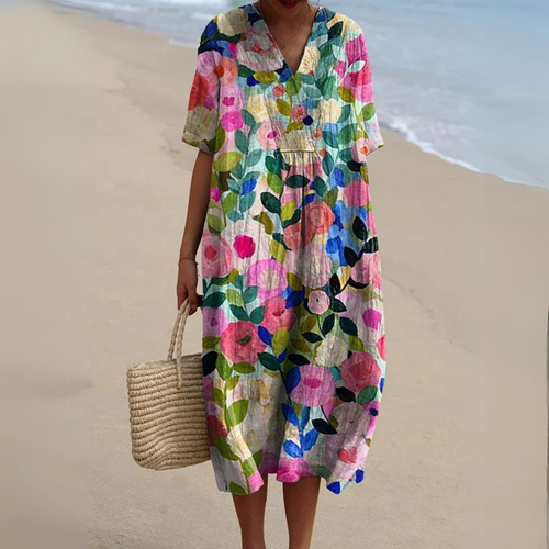 EB | Buntes Baumwoll-Sommerkleid