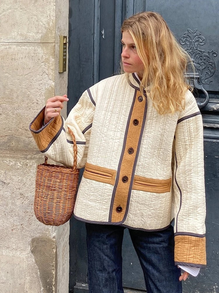 EB | Handgefertigte Patchwork Jacke Aus Baumwolle