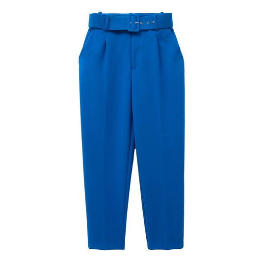 EB | Lässige Hochbundhose mit Gürtel und Taschen, perfekt für lässige Tage