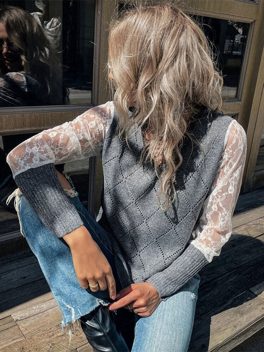 EB | V-Ausschnitt Top für Damen