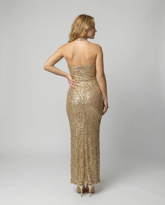 Stylisches Kleid Hoher Schlitz | EB