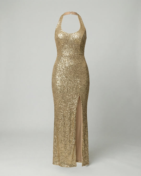 Stylisches Kleid Hoher Schlitz | EB