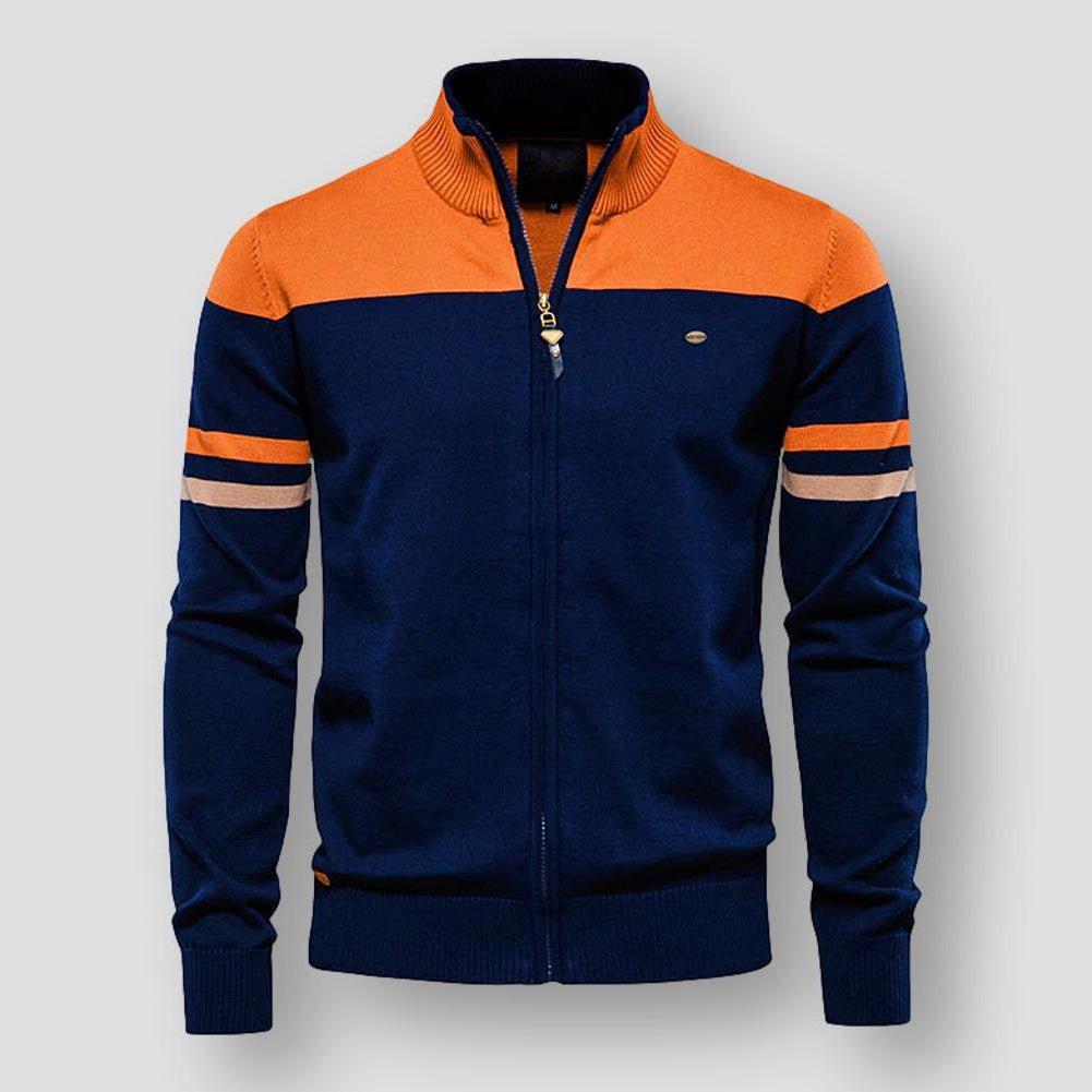 EB | Herren Zip-Up Farbblockjacke