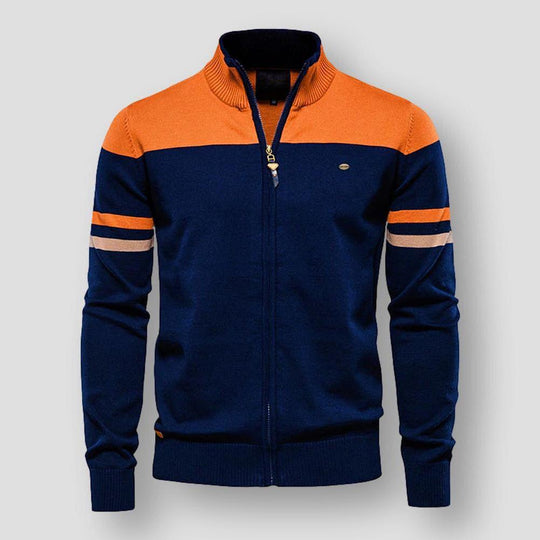 EB | Herren Zip-Up Farbblockjacke