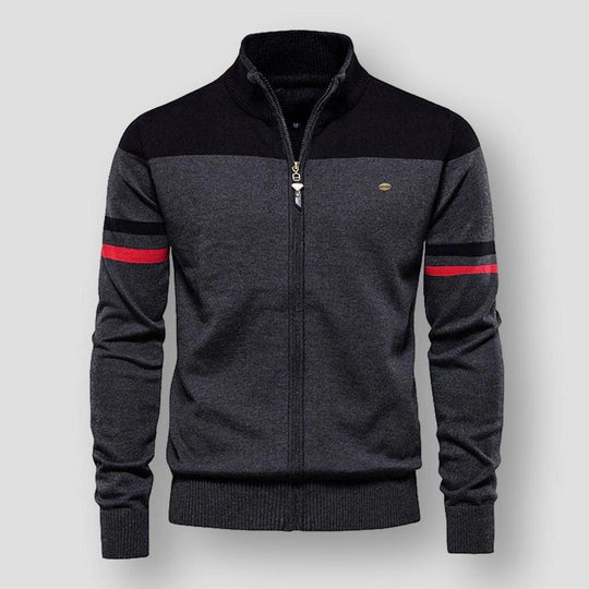 EB | Herren Zip-Up Farbblockjacke