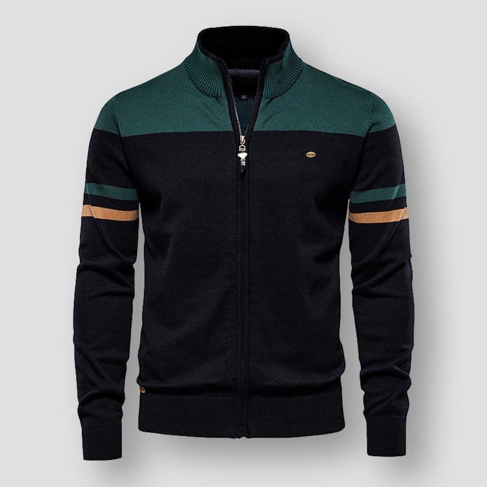 EB | Herren Zip-Up Farbblockjacke