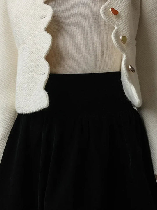EB | Damen Elegantes Weste mit Hohem Kragen und Einzigartigen Knöpfen