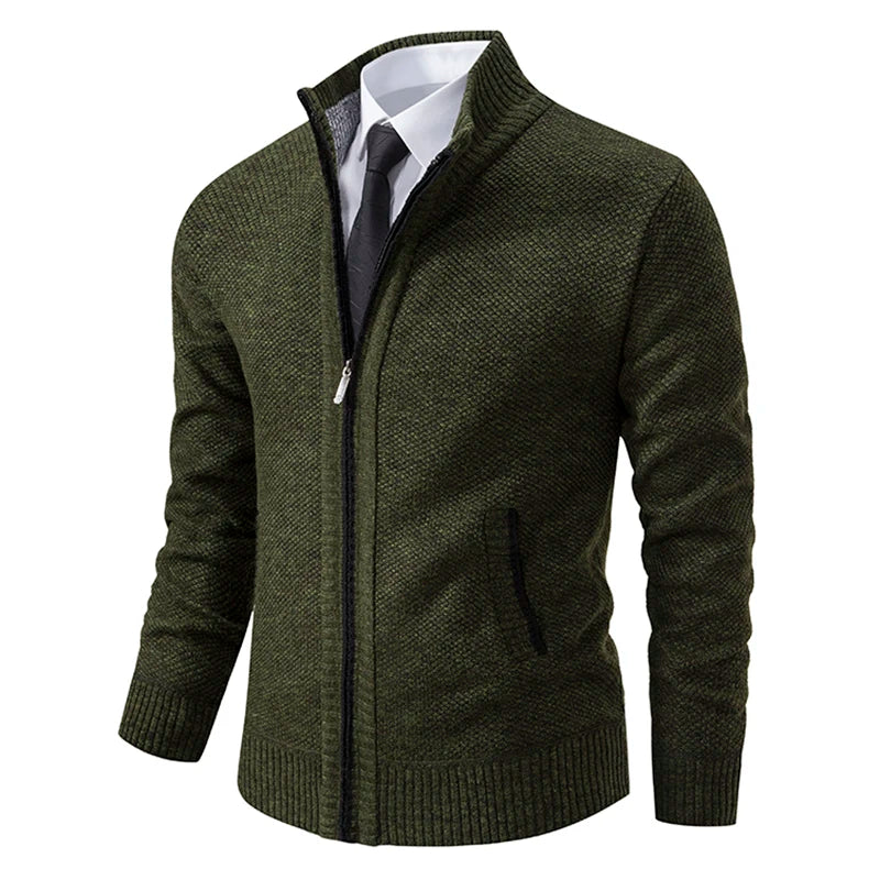 EB - Stilvolle und Bequeme Winter Fleece Jacke mit Reißverschluss für Männer