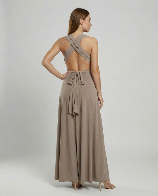 Damen Multiway Wickelkleid mit 50+ Tragevarianten & Elastischem Stoff | EB