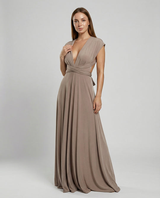 Damen Multiway Wickelkleid mit 50+ Tragevarianten & Elastischem Stoff | EB