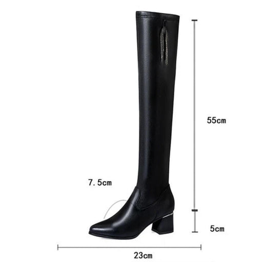 EB | Warme Lederstiefel für Damen