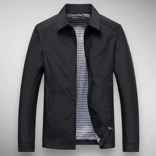 EB | Herren Harrington-Jacke - Karierte Futter & Klassischer Kragen