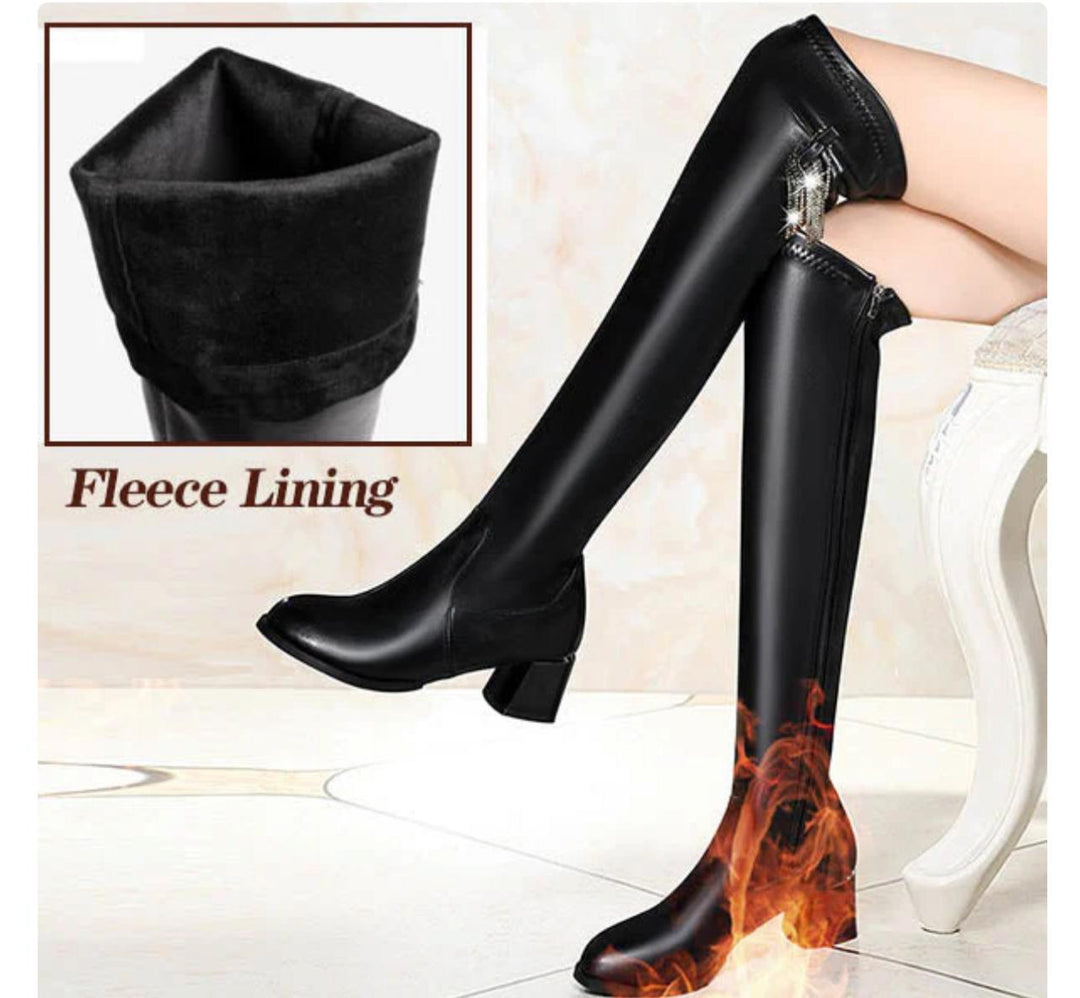 EB | Warme Lederstiefel für Damen