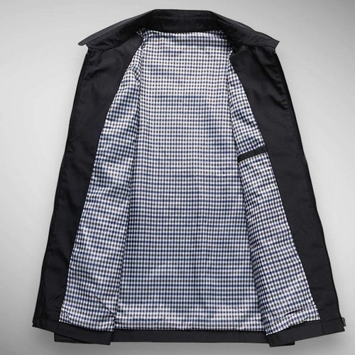 EB | Herren Harrington-Jacke - Karierte Futter & Klassischer Kragen