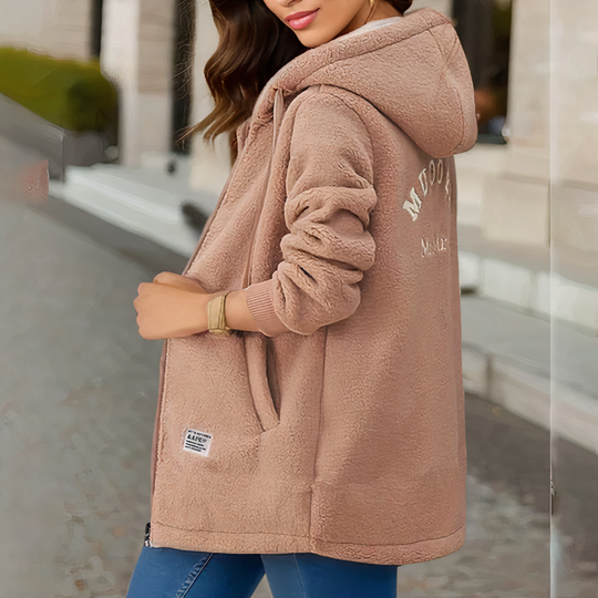EB | Damen Fleecejacke mit Kapuze